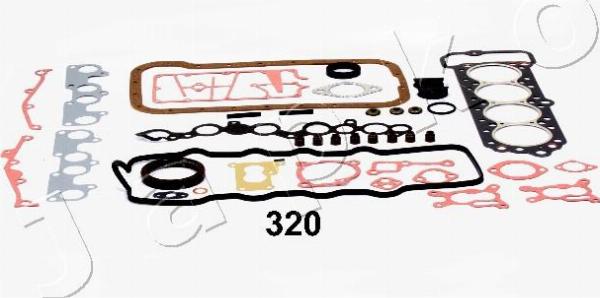 Japko 48320 - Комплект прокладок, головка циліндра autocars.com.ua