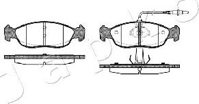 Japko 500638 - Гальмівні колодки, дискові гальма autocars.com.ua