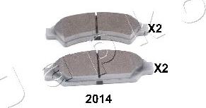 Japko 502014 - Тормозные колодки, дисковые, комплект avtokuzovplus.com.ua