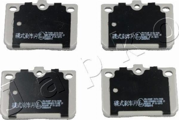 Japko 50310 - Гальмівні колодки, дискові гальма autocars.com.ua