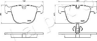 Japko 510115 - Тормозные колодки, дисковые, комплект avtokuzovplus.com.ua