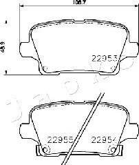 Japko 510407 - Гальмівні колодки, дискові гальма autocars.com.ua