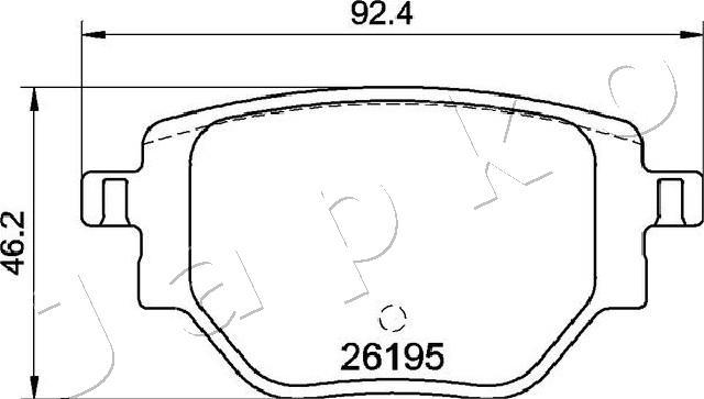 Japko 510408 - Гальмівні колодки, дискові гальма autocars.com.ua