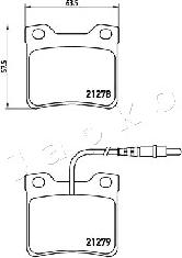 Japko 510616 - Тормозные колодки, дисковые, комплект avtokuzovplus.com.ua