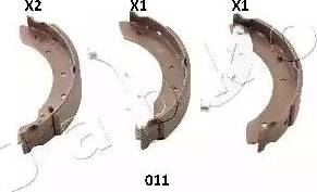 Japko 55011 - Комплект тормозных колодок, барабанные autodnr.net