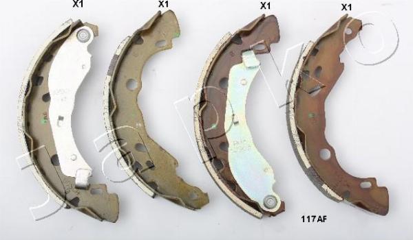 Japko 55117 - Комплект гальм, барабанний механізм autocars.com.ua