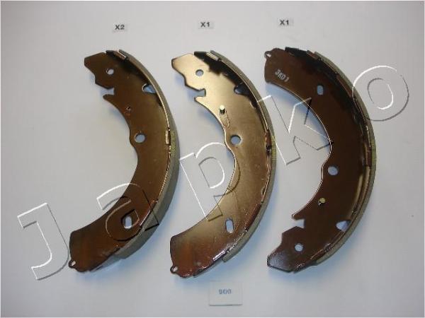 Japko 55900 - Комплект гальм, барабанний механізм autocars.com.ua