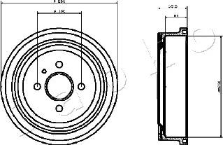 Japko 560404 - Тормозной барабан avtokuzovplus.com.ua