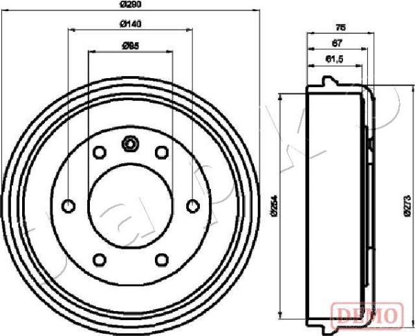 Japko 560410C - Гальмівний барабан autocars.com.ua