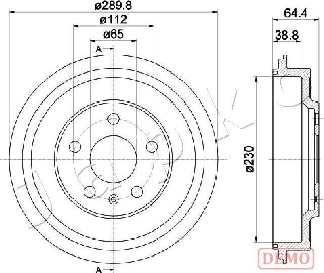 Japko 560911C - Тормозной барабан avtokuzovplus.com.ua