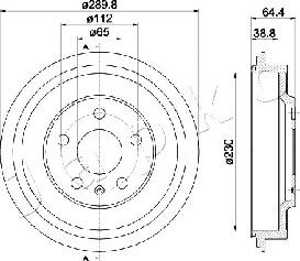 Japko 560911 - Тормозной барабан avtokuzovplus.com.ua