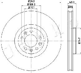 Japko 600611 - Тормозной диск autodnr.net