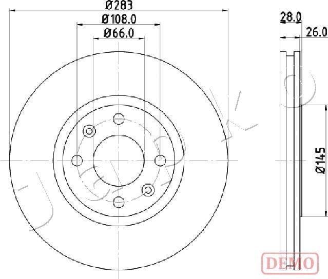 Japko 600627C - Тормозной диск autodnr.net