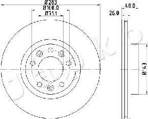 Japko 600634 - Гальмівний диск autocars.com.ua