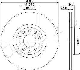 Japko 600635 - Тормозной диск avtokuzovplus.com.ua