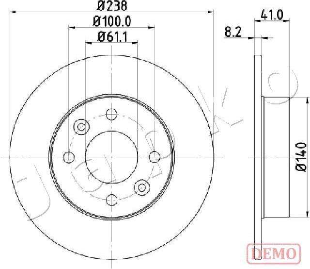 Japko 600700C - Гальмівний диск autocars.com.ua