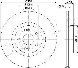 Japko 600703 - Тормозной диск avtokuzovplus.com.ua