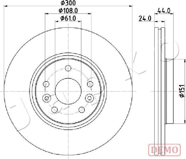 Japko 600706C - Гальмівний диск autocars.com.ua