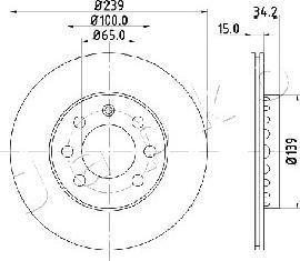 Japko 600904 - Гальмівний диск autocars.com.ua