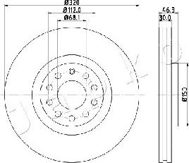 Japko 600909 - Тормозной диск avtokuzovplus.com.ua