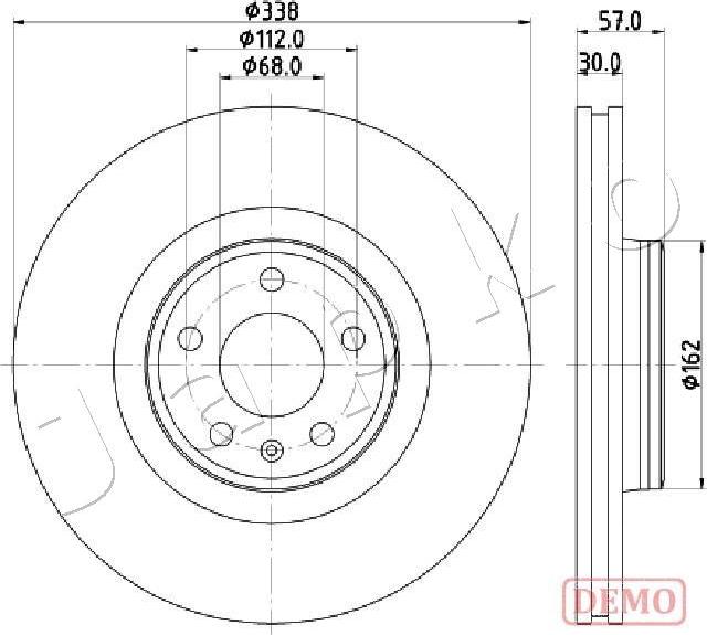 Japko 600920C - Гальмівний диск autocars.com.ua