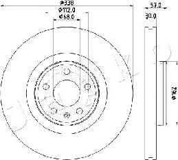 Japko 600920 - Гальмівний диск autocars.com.ua