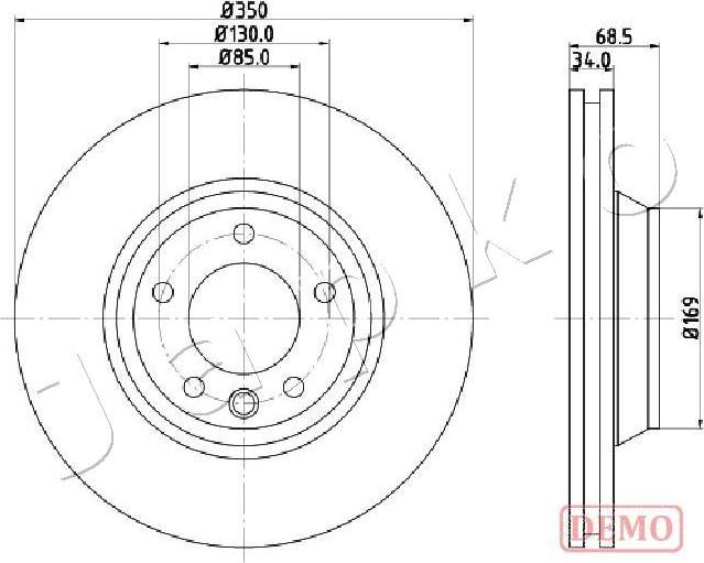 Japko 600931C - Гальмівний диск autocars.com.ua