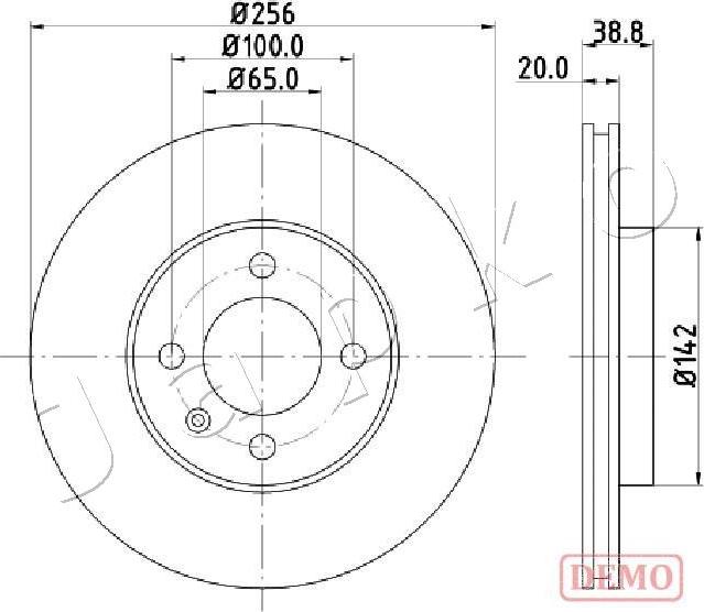 Japko 600935C - Гальмівний диск autocars.com.ua