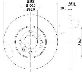 Japko 600935 - Гальмівний диск autocars.com.ua