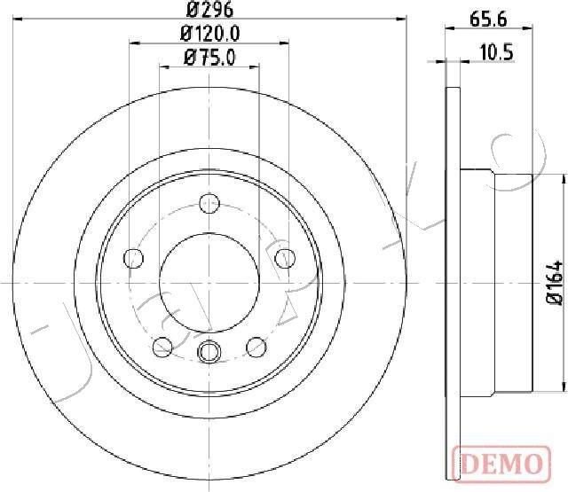 Japko 610102C - Гальмівний диск autocars.com.ua