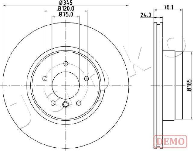 Japko 610132C - Гальмівний диск autocars.com.ua