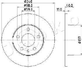 Japko 610209 - Тормозной диск avtokuzovplus.com.ua