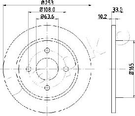 Japko 610303 - Тормозной диск autodnr.net