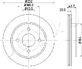 Japko 610308 - Тормозной диск avtokuzovplus.com.ua