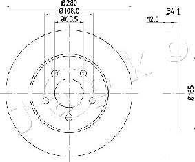 Japko 610309 - Тормозной диск avtokuzovplus.com.ua