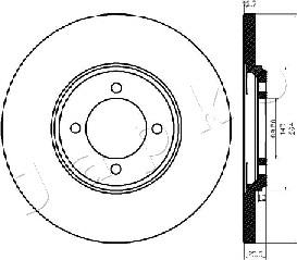 Japko 610318 - Гальмівний диск autocars.com.ua