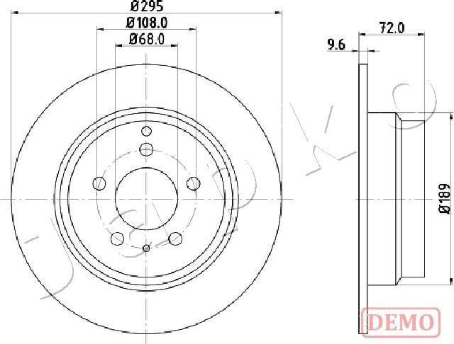 Japko 610319C - Тормозной диск avtokuzovplus.com.ua