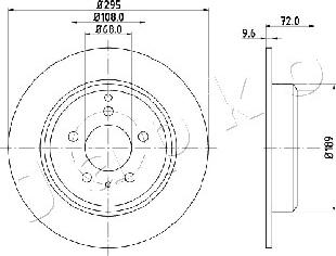 Japko 610319 - Тормозной диск avtokuzovplus.com.ua