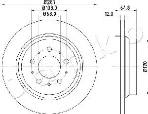 Japko 610321 - Тормозной диск avtokuzovplus.com.ua