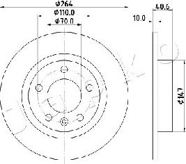 Japko 610400 - Гальмівний диск autocars.com.ua