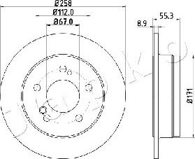 Japko 610504 - Тормозной диск autodnr.net