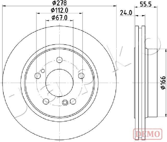 Japko 610506C - Тормозной диск avtokuzovplus.com.ua