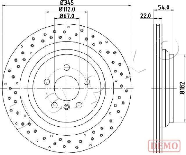 Japko 610520C - Гальмівний диск autocars.com.ua