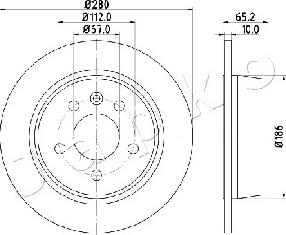 Japko 610530 - Тормозной диск avtokuzovplus.com.ua