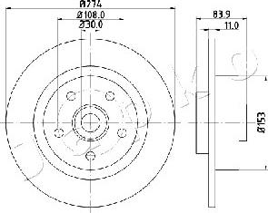 Japko 610704 - Тормозной диск avtokuzovplus.com.ua