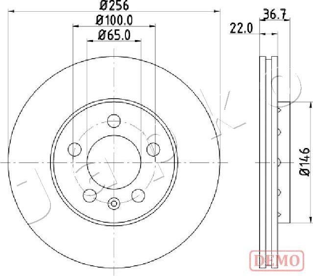 Japko 610904C - Тормозной диск avtokuzovplus.com.ua