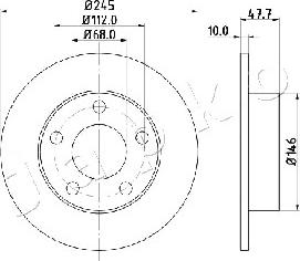 Japko 610905 - Тормозной диск avtokuzovplus.com.ua