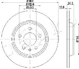 Japko 610909 - Тормозной диск avtokuzovplus.com.ua