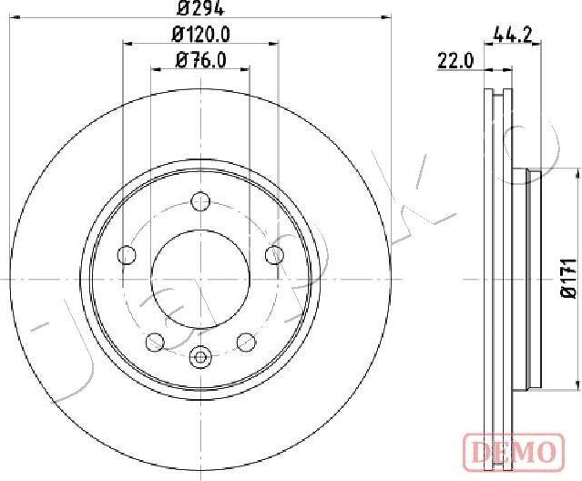 Japko 610925C - Тормозной диск autodnr.net