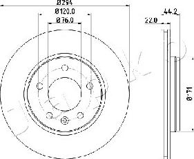 Japko 610925 - Тормозной диск autodnr.net